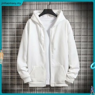 [M-9XL] Plush Sweater Men's Hoodie Plush Oversized Loose Men's Fat Sports Casual Plain Coat Trend