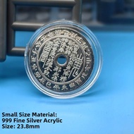 Sterling Silver 999 Necklace Amulet