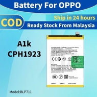Battery BLP711 Bateri Compatible For Oppo A1k Batery