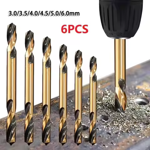 6/9Pcs Double-headed Twist Auger Drill Bit Set HSS High Hardness Double Ended Drill Bits Professiona