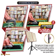 Bisa BAYAR DITEMPAT - Standing Dengan Al Quran Jumbo Stand Meja Penyangga Al Quran Untuk Imam Shalat