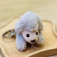 🇰🇷 韓國 趴地 Poodle 灰色 貴婦狗 貴婦犬 貴賓犬 公仔 鎖匙扣 掛袋 吊飾 掛飾 掛件 | Grey Fluffy Poodle Plush Doll Keychain | Bichon 
