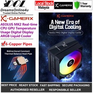 X-GAMERX AEOLUS MK2 CPU GPU Digital Display ARGB CPU Fan Cooler Intel Core i5 i7 Ultra5 Ultra7 LGA18