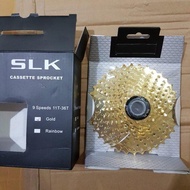9 Speed Bicycle Sprocket 11-36T SLK GOLD Cassette 25T