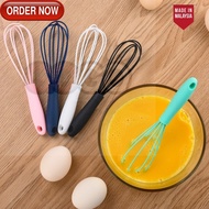 GG Manual Rotary Mixer Cooking Baking Gadget Milk Drink Coffee Foamer Stirrer Stainless Steel Silico