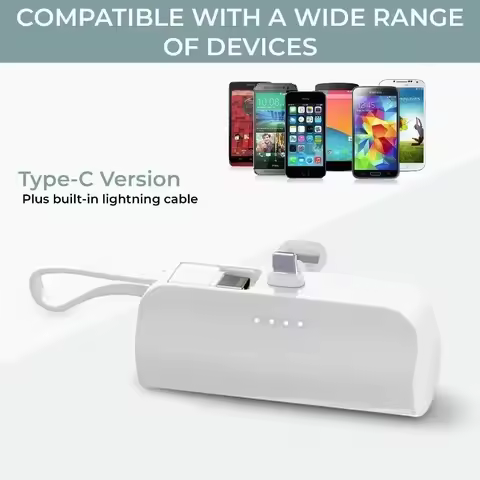 50000mAh Mini Power bank external battery plug-in power bank for iPhone12 13 14 15 Samsung Huawei an