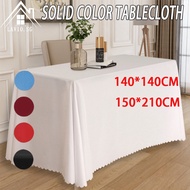 140*140CM Solid Color Tablecloth Banquet Wedding Birthday Party Reception Table Cover Home Decoratio