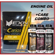 [COMBO DEALS] EXN CARIOS SAE 5W-40 FULLY SYNTHETIC  (4L) + EXN +CARE CARCARE