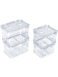 Double-Deck Breeding Isolation Production Aquarium Breeder Fish Tank Hatching Incubator Fish Acrylic