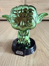 Funko Pop 星際大戰 尤達大師 限量版公仔 綠色鍍鉻版本 2019 年夏季會場限定版（2019 Summer Convention Exclusive）