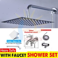 1-Year Warranty Stainless Steel Bathroom Rain Shower Set With Faucet ​Premium Rain Shower System Rai