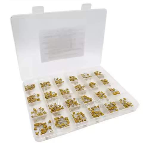 24values*20PCS =480PCS Monolithic Ceramic Capacitor 10pF~10uF,ceramic capacitor Assorted Kit + BOX
