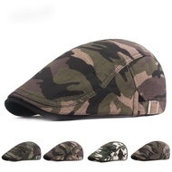 Camouflage Beret Men's Peaked Cap Middle-aged Elderly Beret Men's Hat