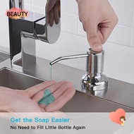 BEAUTY Soap Dispenser Countertop Home Detergent Water Pump Stainless Steel Lotion Dispenser