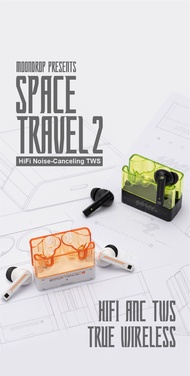 Tai nghe True Wireless Chính Hãng MoonDrop Space Travel 2 Bluetooth 6.0 | ANC | Hỗ trợ app ( beat So