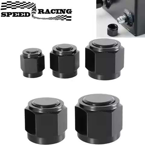 1PC AN4 AN6 AN8 AN10 AN12 Adapter Female Flare End Cap Plug Tube Fitting Hex Head Port Fitting Alumi