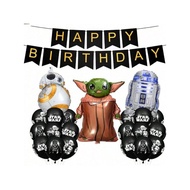 22pcs Star Wars themed birthday party decoration balloon set, family birthday party decoration banne