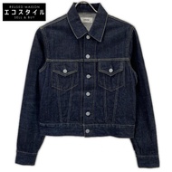 Symme S702 靛藍水洗 13盎司有機棉第三型短版赤耳牛仔外套 M碼 [二手]