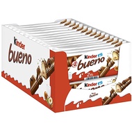 Chocolate Kinder Bueno Milk Chocolate Covered Wafer With Smooth Milky and Hazelnut Filling 43g/39g