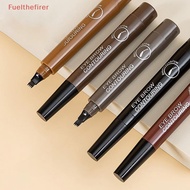 （Fuelthefirer） 4 Point Eyebrow Pencil  Waterproof Liquid Eyebrow Pen Makeup Long Lasting Cosmetic Mi