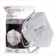 3M 9502+ 防雾霾PM2.5 防飞沫KN95口罩 舒适针织带 头戴式 1包50只 白色 均码