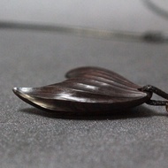 Natural Ebony Necklace Ebony Pendant Handmade Wood Pendant Sweater Chain Jewelry Gift