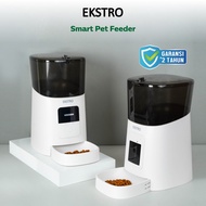 Ekstro Smart Pet Feeder Wifi Dispenser Makanan Hewan Otomatis Anjing Kucing Audio Alat Mesin