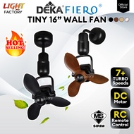 🔥HOT🔥DEKA FIERO TINY 16" Designer Wall Fan 7+TURBO Speed Remote Control Ceiling /Wall Mounted Ceilin