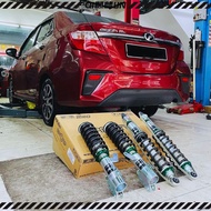 Perodua Axia / Bezza - ZERONE SSR550 HI-LO SOFT HARD ADJUSTABLE SUSPENSION