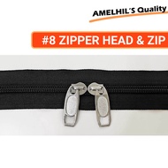 #8 Zip Nylon Zip Kepala Zip Potong #8 Zipper Head Nylon Zipper