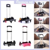 FL 6 Wheels Hand Cart Foldable Trolley Cart Backpack Trolley for School Bag