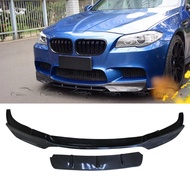 2 Layer Black Carbon Fiber M5 Front Bumper Lip Splitters For BMW F10 F11 M5