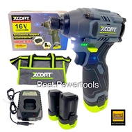 อย่าช้า!(SERIES 9)XCORT สว่านไขควงกระแทกไร้สาย มอเตอร์บัสเลสไร้แปรงถ่าน แรงบิด 160 Nm แบตเตอรี่ 16V 