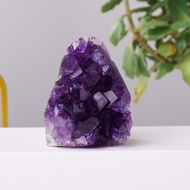 100% Natural Stone Amethyst Cluster Purple Quartz Crystal Geode Irregular Point Wand Energy Healing 