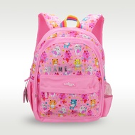 Australia smiggle original children's schoolbag girl backpack pink bear name learning stationery 4-7 years old 14 inches