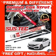 HONDA CIVIC FC 2016 - 2021 (Twin Strut) SUSTEC Bonnet Hood Gas Strut Damper Support Lifter Carrier K