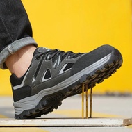 New Breathable Construction Site Work Shoes Men Puncture-Proof Safety Shoes Wear Resistant Indestruc