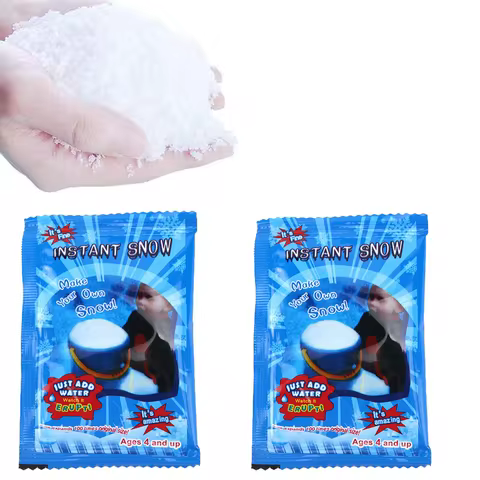 Fake Snow Powder, Winter Artificial Flake Fake Snow Twinkles, Instant Magic Snow Christmas Party Dec