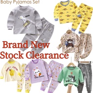 🔥New Arrived🔥Kids Pyjamas Set Children Sleepwear Baju Tidur Kanak Kids Cloth Baby Nightwear Clothes 