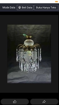 lampu gantung kristal akrilik hiasan ruang tamu fb