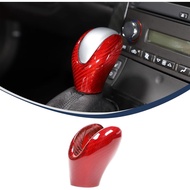 Center Console Gear Shift Cover Compatible with Corvette C6 Stingray 2005-2013 Genuine Carbon Fiber 