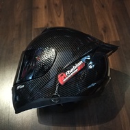 Helm RSV FF500 Motif Carbon Paket ganteng Full Face