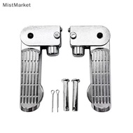 MM 1Pair Aluminum Alloy Ebike Pedal Set Foot Rest Foldable Footrest Pedal Replacement PH