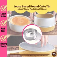 Loose Base Round Cake Tin 4/6/7/8/9inch Loyang Kek Bulat/ Round Cake Pan/ Acuan Kek Bulat/ Baking To