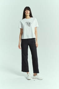 Giordano Womens Printed tee 05395208001 เสื้อยืดผู้หญิง เสื้อจิออดาโน