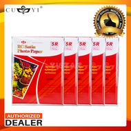 5Packs CUYI RC Satin Photo Paper Size:5R 260gsm 20Sheets High Quality Photo Paper for Inkjet Printer