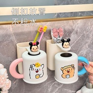 现货疯抢/Hot Sale in Full Swing316不锈钢磁吸漱口杯壁挂牙刷杯可爱倒挂沥水刷牙杯情侣洗漱杯316 stainless steel magnetic mouthwash cup 