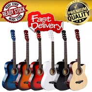 Kapok Guitar Enjoy Guitar 38'Inch Free Gift Cutway Acoustic Guitar Hight Quality 6 Strings