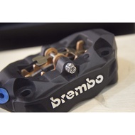 Caliper Screw AK550 Radiation BREMBO Pin Titanium-Plated Burnt Titanium White Iron Anti-Oxidation Sl