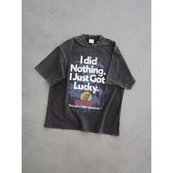 8WTN Vetements American Style Distressed Letters Loose Retro Casual Short-Sleeved T-Shirt Men Women 